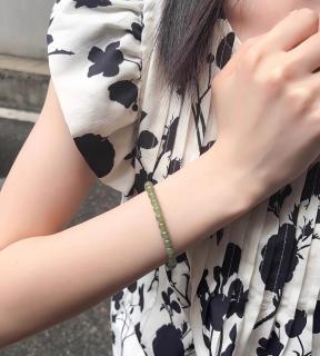 普陀山和田玉手串女玉石手链轻奢小众精致高级感原创闺蜜生日礼物